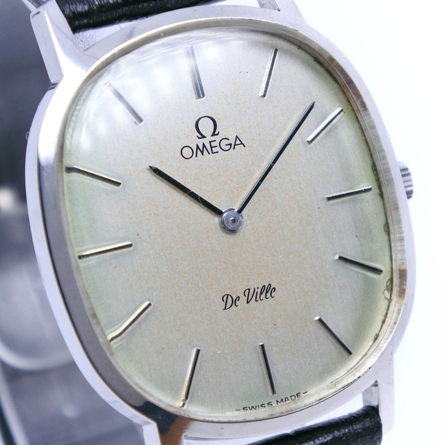 OMEGA(オメガ)の【OMEGA】オメガ デビル/デヴィル cal.625 ステンレススチール×レザー シルバー 手巻き メンズ シルバー文字盤 腕時計 メンズの時計(腕時計(アナログ))の商品写真