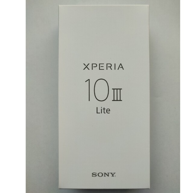 新品未開封品　Xperia 10 III Lite White (黒）スマホ