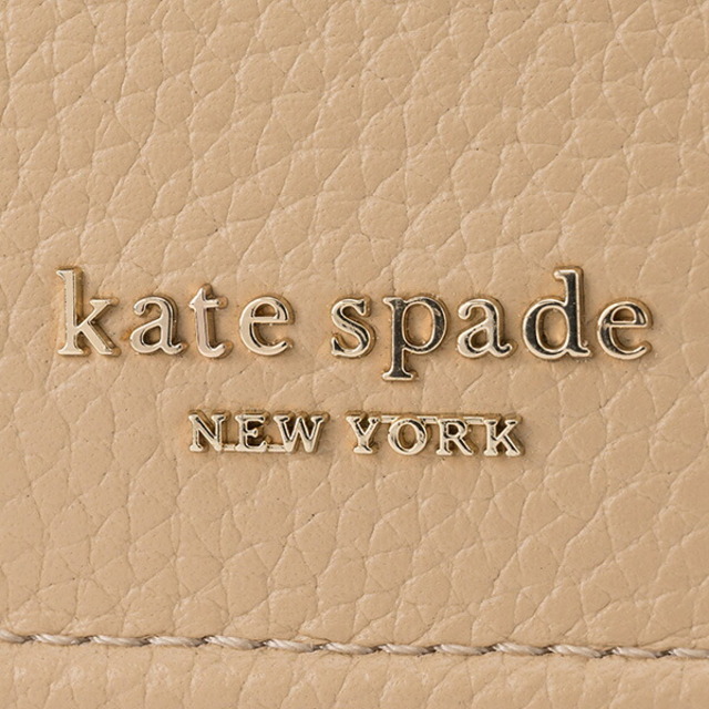 新品 ケイトスペード kate spade カードケース カラーブロック ぺブル レザー ジップ カード ホルダー ウォームストーンマルチ