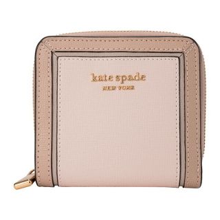 ケイトスペードニューヨーク(kate spade new york)の新品 ケイトスペード kate spade 2つ折り財布 カラーブロック スモール コンパクト ウォレット ペールドッグウッドマルチ(財布)