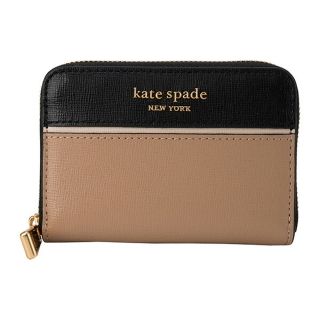 ケイトスペードニューヨーク(kate spade new york)の新品 ケイトスペード kate spade カードケース カラーブロック ジップ カード ケース カフェモカマルチ(名刺入れ/定期入れ)