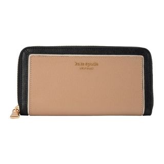 ケイトスペードニューヨーク(kate spade new york)の新品 ケイトスペード kate spade 長財布 カラーブロック ジップ アラウンド コンチネンタル ウォレット カフェモカマルチ(財布)