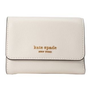 ケイトスペードニューヨーク(kate spade new york)の新品 ケイトスペード kate spade 3つ折り財布 バイフォールド フラップ ウォレット ホワイト(財布)