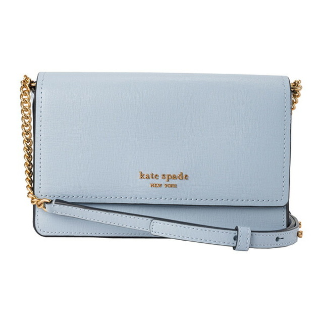 バッグ新品 ケイトスペード kate spade ショルダーバッグ フラップ チェーン ウォレット ハーモニーブルー