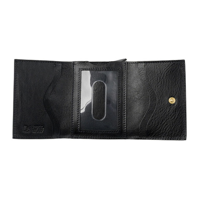 IL BISONTE(イルビゾンテ)の新品 イルビゾンテ IL BISONTE 3つ折り財布 ウォレット ネロ レディースのファッション小物(財布)の商品写真
