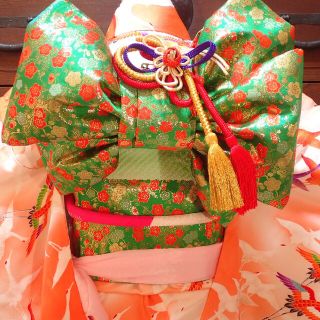 7歳 正絹ピンク群鶴 七五三 お着物フルセットの通販 by 夜の空's shop