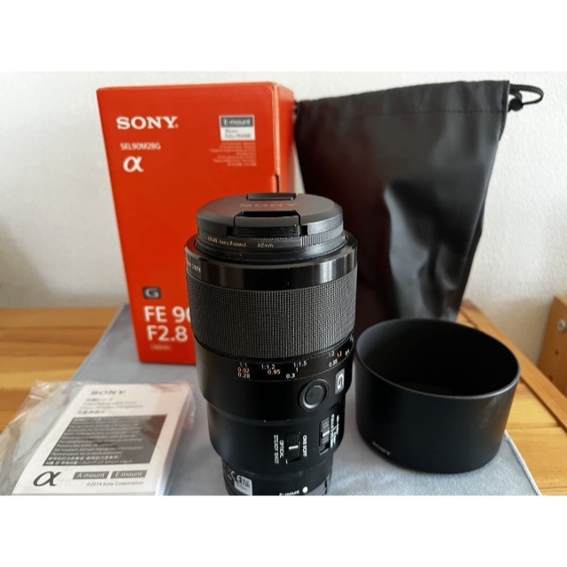 SONY(ソニー)の中古ソニー FE 90mm F2.8 Macro G OSS SEL90M28G スマホ/家電/カメラのカメラ(ミラーレス一眼)の商品写真