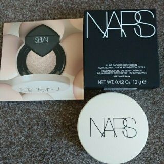 ナーズ(NARS)のアクアティックグロークッションファンデーション★ケース♡限定パフ付(ファンデーション)