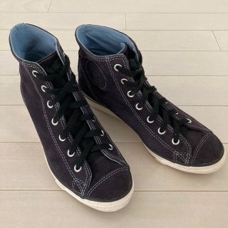 オールスター(ALL STAR（CONVERSE）)の24.0㎝コンバース ヒールありオールスタースウェードネイビーレディース(スニーカー)