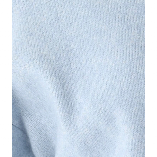 INDEX(インデックス)のindex❤︎アンゴラブレンドタートルネックウォッシャブルニット 水色 Sサイズ レディースのトップス(ニット/セーター)の商品写真