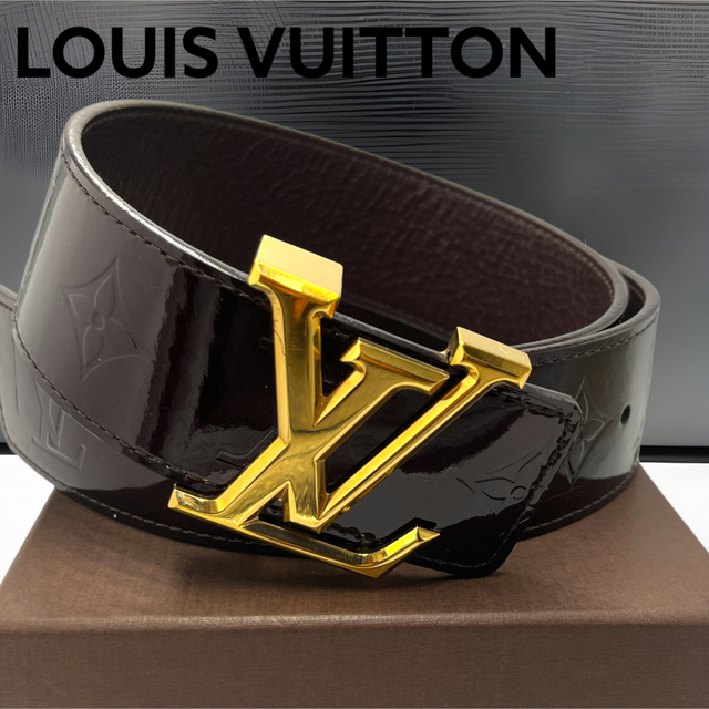 美品】LOUIS VUITTON ヴェルニ サンチュール ベルト アマラント | www