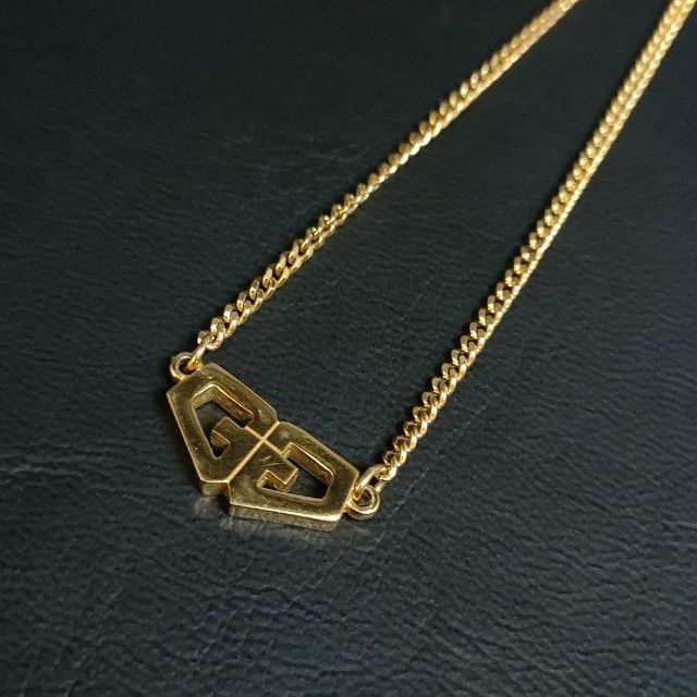希少【美品】GIVENCHY ジバンシー Gロゴ ゴールド ヴィンテージ