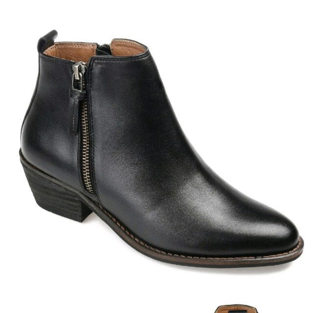 新品未使用　26.5 ブーツ 本革 黒　ジュルネシグネチャー　USサイズ 10 レディースの靴/シューズ(ブーツ)の商品写真