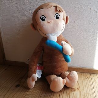 おさるのジョージ　メガジャンボ歯みがきぬいぐるみ(ぬいぐるみ)