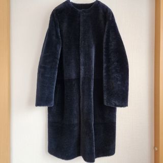 R\u0026D.M.Co- GARMENT DYEローブコート　ネイビー