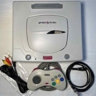 セガ(SEGA)の【電池交換済み】SS セガサターン 白 シロ 本体 動作確認済み 管理890(家庭用ゲーム機本体)