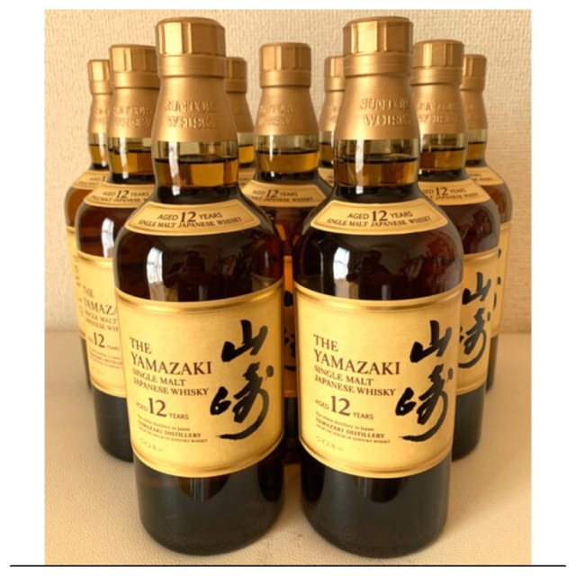 サントリー(サントリー)のサントリー　ウイスキー　山崎12年　9本セット　新品 食品/飲料/酒の酒(ウイスキー)の商品写真