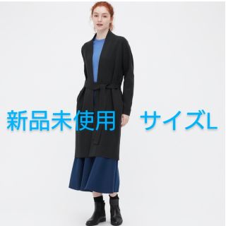 ユニクロ(UNIQLO)のスフレヤーンベルテッドニットコート（スムース）(ニットコート)