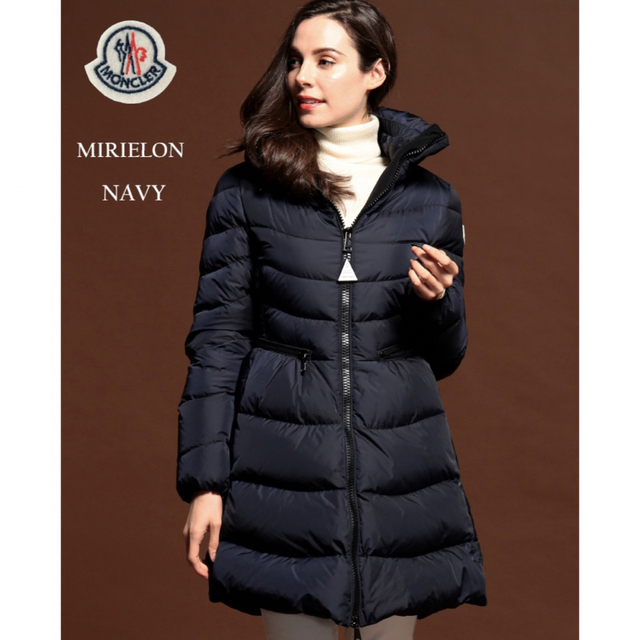 正規品】 モンクレール MONCLER ネイビー ダウンコートレディース