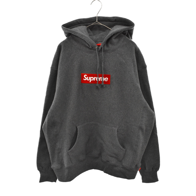 期間限定送料無料】 Supreme グレー パーカー ボックスロゴフーデッド ...