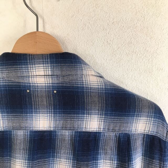 MINEDENIM　マインデニム　Ombre Check Flannel シャツ