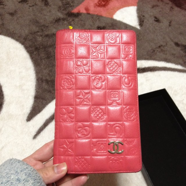 CHANEL(シャネル)のシャネル♡ピンク♡アイコン長財布 レディースのファッション小物(財布)の商品写真