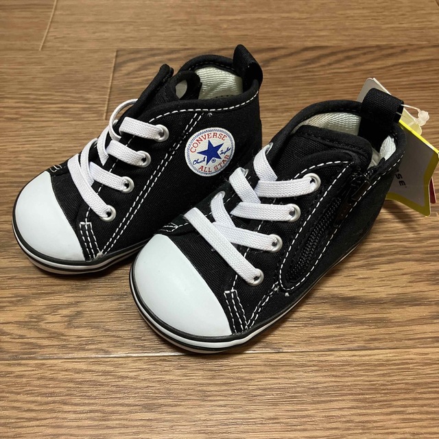 CONVERSE(コンバース)のna-様専用　新品　コンバーススニーカー　12.0 黒 キッズ/ベビー/マタニティのベビー靴/シューズ(~14cm)(スニーカー)の商品写真