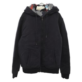 MONCLER ハーフジップ フードロゴパーカー-
