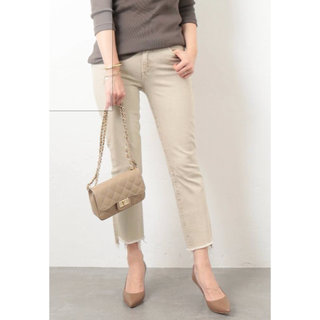 ドゥーズィエムクラス(DEUXIEME CLASSE)の新品タグ付 MOTHER/マザー SAND BEIGE INSIDER CROP(デニム/ジーンズ)