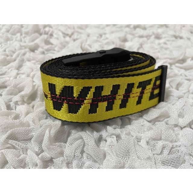 OFF-WHITE(オフホワイト)の【OFF-WHITE 】ロゴデザイン ロング ベルト /美品 メンズのファッション小物(ベルト)の商品写真