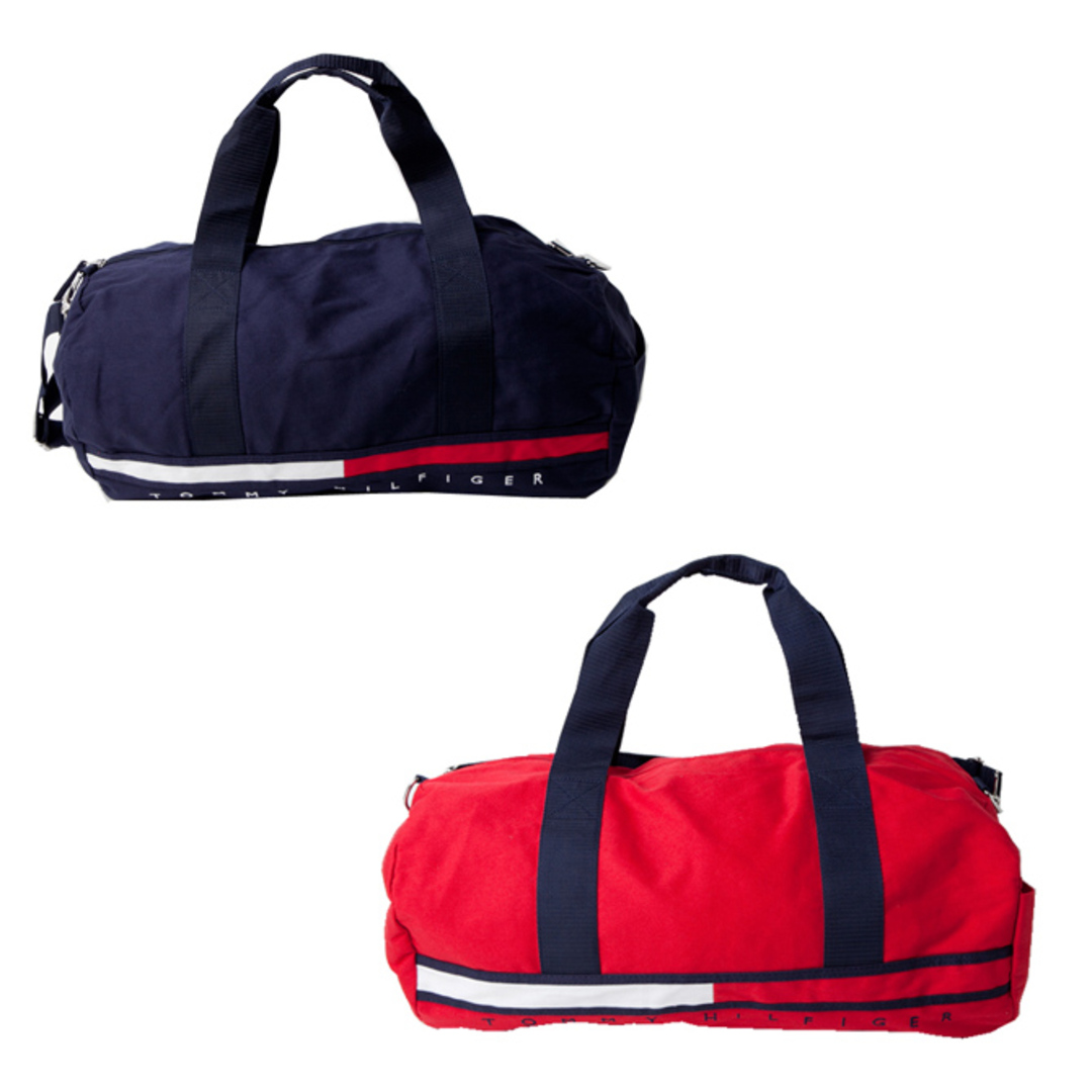 TOMMY HILFIGER(トミーヒルフィガー)のトミーヒルフィガー ボストンバッグ コットン ラージm66943971 NAVY メンズのバッグ(ボストンバッグ)の商品写真