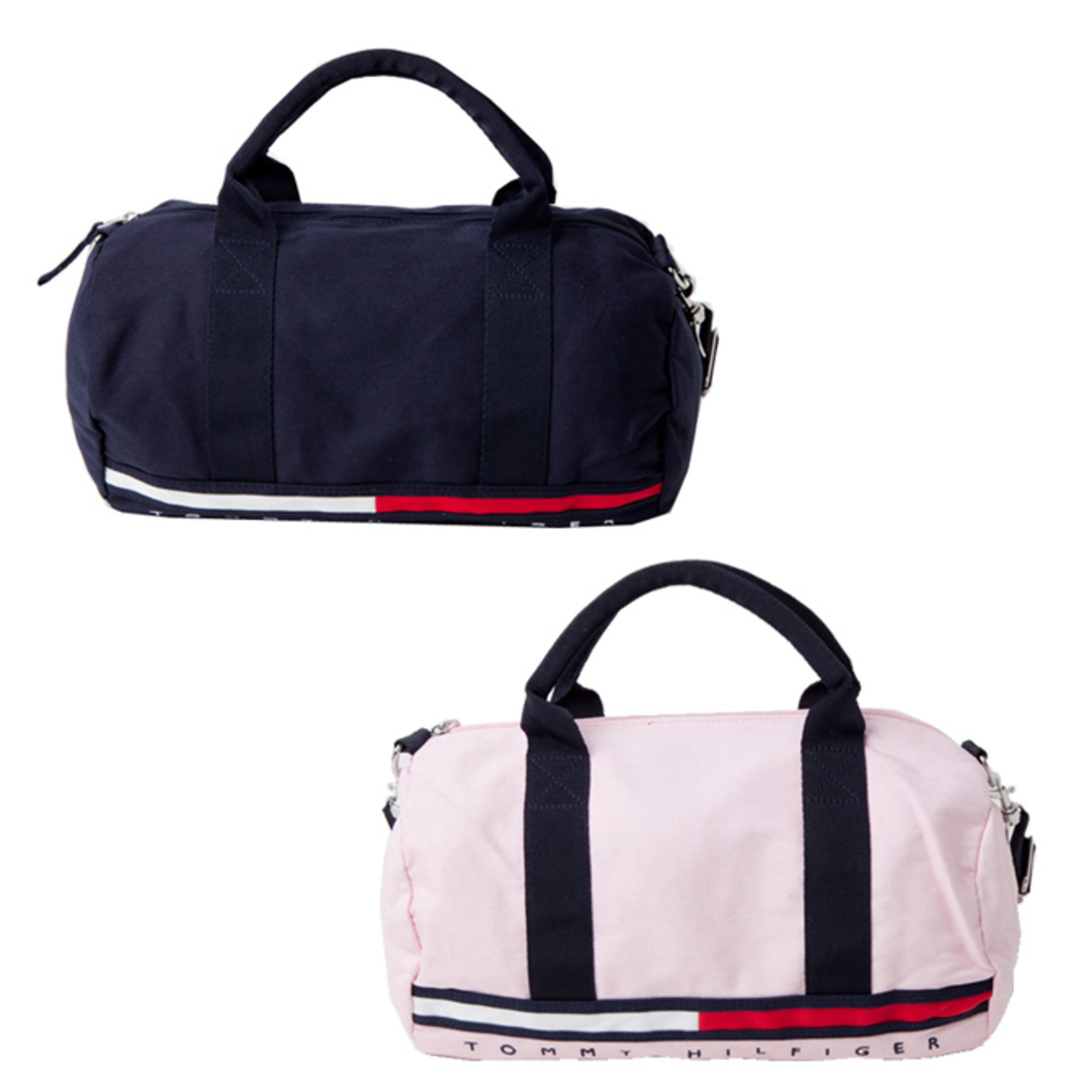 TOMMY HILFIGER(トミーヒルフィガー)のトミーヒルフィガー ボストンバッグ コットン ミニ w66944610 NAVY メンズのバッグ(ボストンバッグ)の商品写真