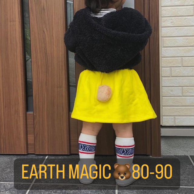 EARTHMAGIC(アースマジック)のEARTH MAGIC 🐻ミニスカ 80-90 キッズ/ベビー/マタニティのベビー服(~85cm)(スカート)の商品写真