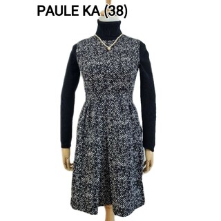 ポールカ(PAULE KA)の美品(36) paule ka ポールカ　ノースリーブワンピース(ひざ丈ワンピース)