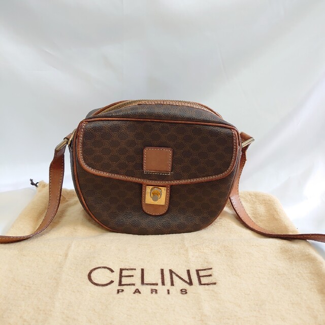 CELINE マカダム柄 ショルダーバッグ ポシェット