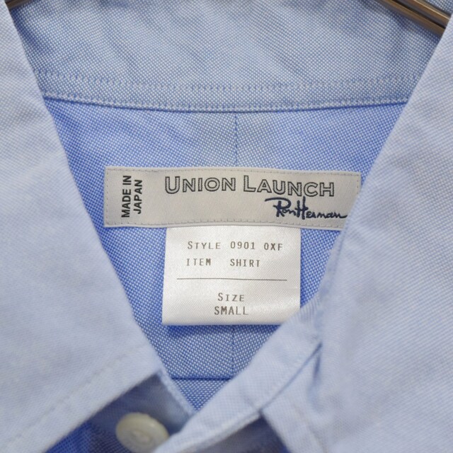 UNION LAUNCH ユニオンランチ ×RON HERMAN Oxford Shirt オックスフォードシャツ　ブルー　3620700151