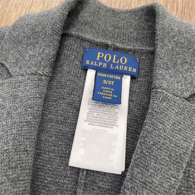 POLO RALPH LAUREN(ポロラルフローレン)のラルフローレン　ニットジャケット　3T キッズ/ベビー/マタニティのキッズ服男の子用(90cm~)(ジャケット/上着)の商品写真