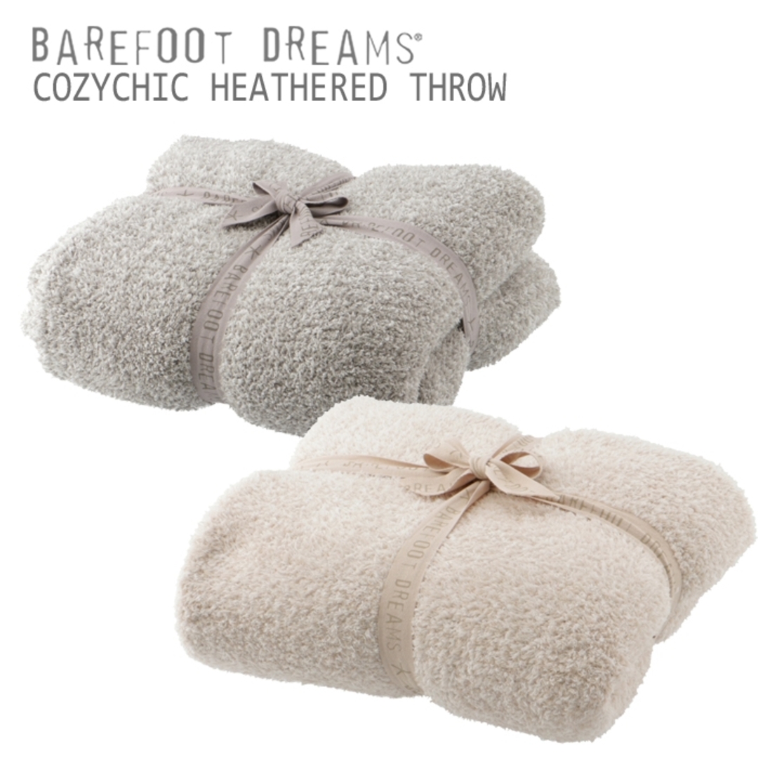 ベアフット ドリームス BAREFOOT DREAMS ブランケット COZYCHIC HEATHERED THROW ヘザー ADULT THROW 603 シングルセミダブル  B603 0001