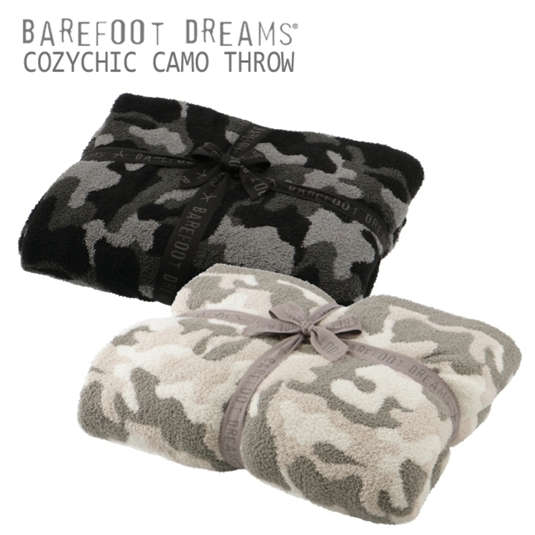 ベアフット ドリームス BAREFOOT DREAMS ブランケット COZYCHIC CAMO THROW カモフラージュ柄 シングルセミダブル  BDHCC1278 0001