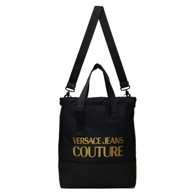 VERSACE(ヴェルサーチ)のVERSACE JEANS COUTURE トートバッグ ブラック ゴールド メンズのバッグ(トートバッグ)の商品写真