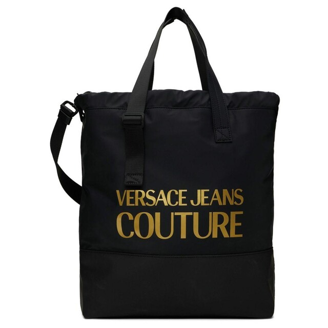 VERSACE(ヴェルサーチ)のVERSACE JEANS COUTURE トートバッグ ブラック ゴールド メンズのバッグ(トートバッグ)の商品写真