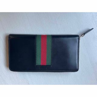 グッチ(Gucci)の【美中古】GUCCI シェリーライン 長財布 ラウンドジップ(長財布)