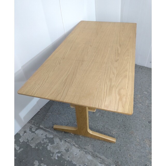 MUJI (無印良品)(ムジルシリョウヒン)の無印良品　ダイニングテーブル　ベンチセット　オーク材　天然木 インテリア/住まい/日用品の机/テーブル(ダイニングテーブル)の商品写真