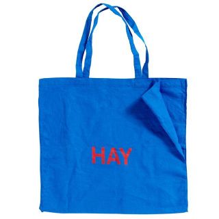 【HAY】Blue tote bag サイズL レッドロゴ(エコバッグ)