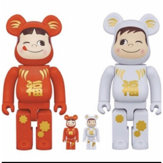 BE＠RBRICK 達磨ペコちゃん & ポコちゃん 100% & 400% エンタメ/ホビーのフィギュア(その他)の商品写真