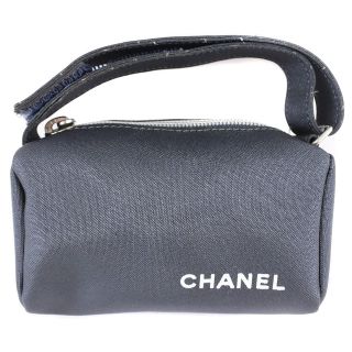 シャネル(CHANEL)の【CHANEL】シャネル ロゴ ヴィンテージ ナイロン グレー レディース ポーチ(ポーチ)