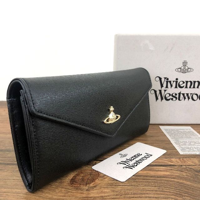 Vivienne Westwood(ヴィヴィアンウエストウッド)の未使用品 Vivienne Westwood 長財布 ブラック 235 メンズのファッション小物(長財布)の商品写真
