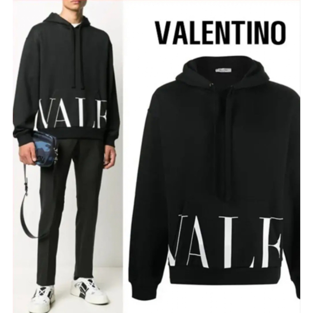 お買い得!】 VALENTINO ロゴフーディ パーカー フーディー