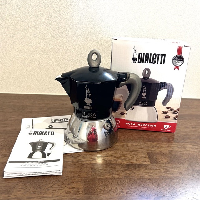 BIALETTI ビアレッティ NEW モカ インダクション 4カップ用ブラック