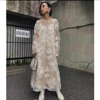 アメリヴィンテージ(Ameri VINTAGE)のAmeri VINTAGE／アメリヴィンテージ／レースワンピース／刺繍ワンピース(ロングワンピース/マキシワンピース)